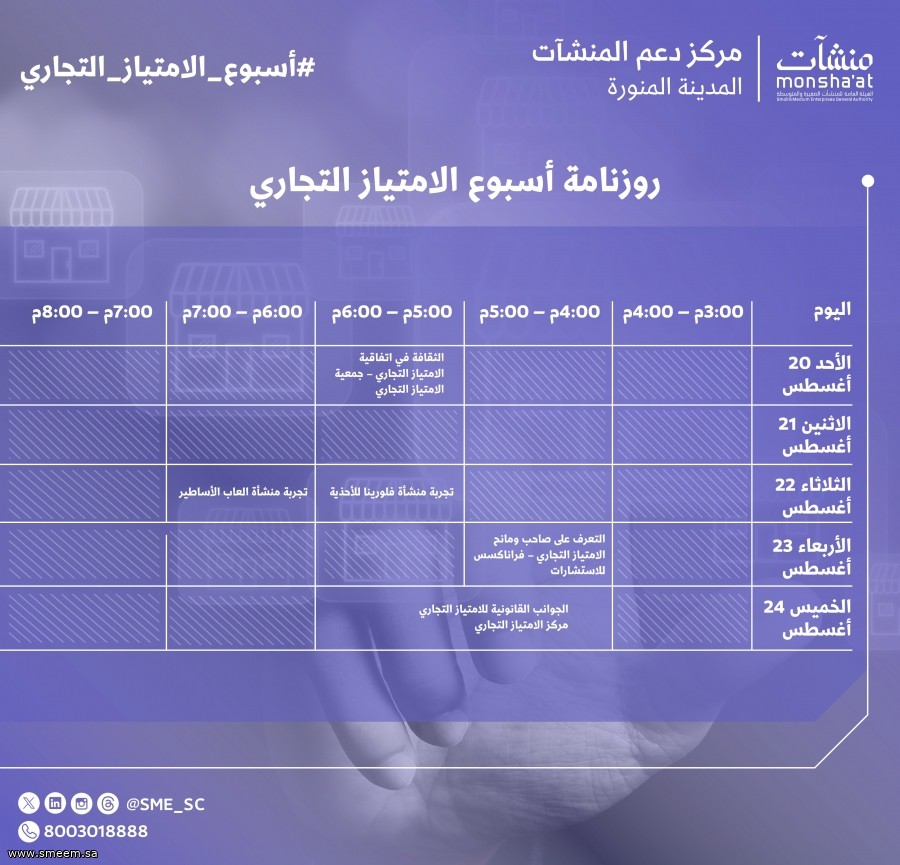 ماهو  أسبوع الامتياز التجاري؟